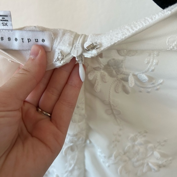 𝅺endless Rose Women’s White Lace Dress Size XS - Picture 7 of 10